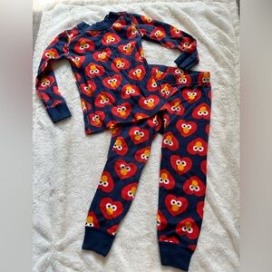 Hanna Andersson Sesame Street 2 piece pajamas 3T